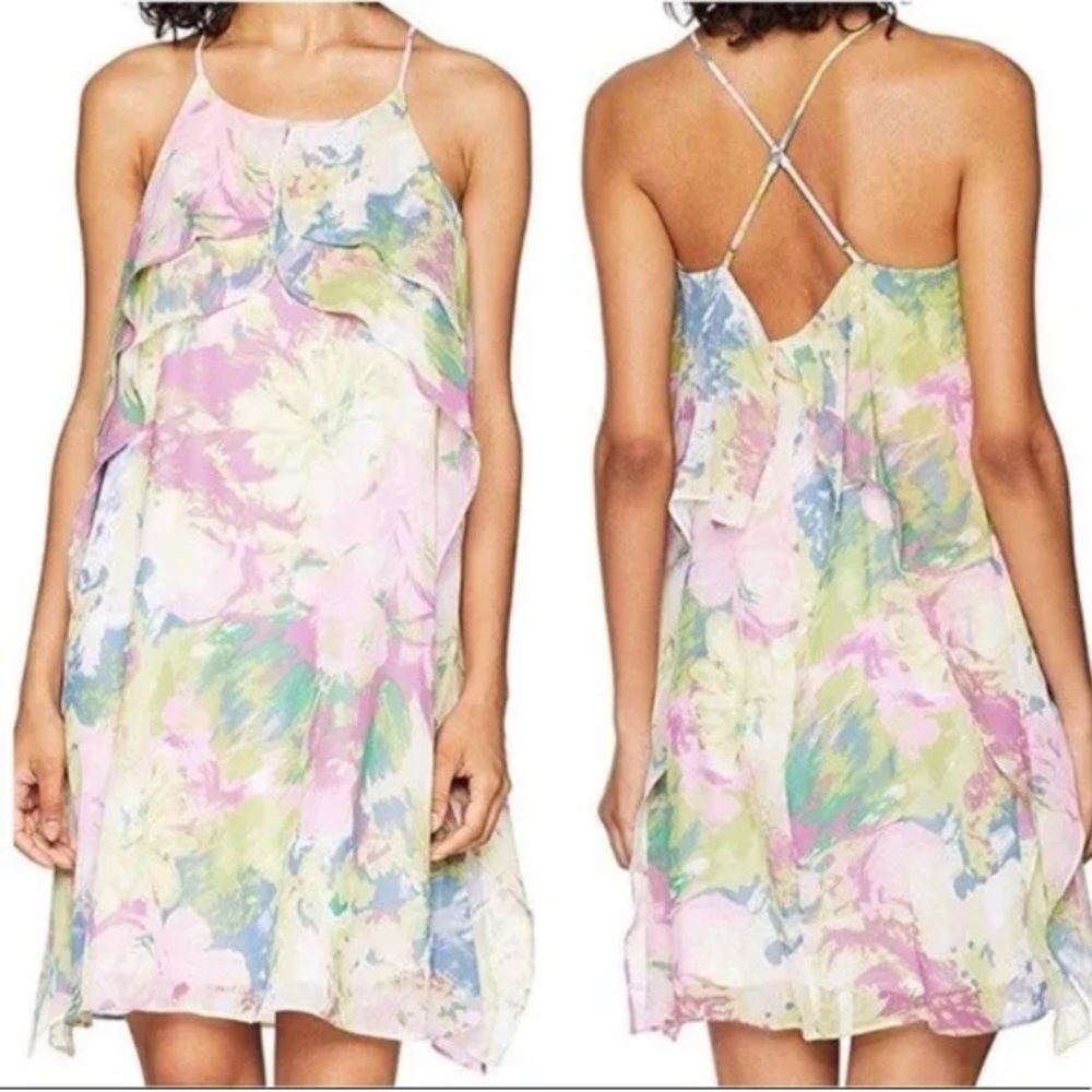 NWT BCBG Maxazria Spaghetti strap Floral Dress